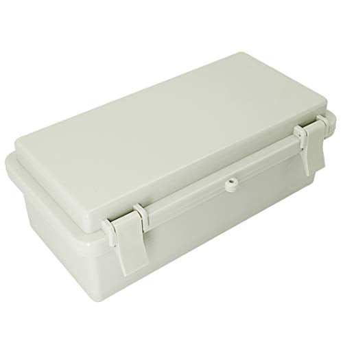 LMioEtool ABS Plastic Dustproof Waterproof IP65 Junction Box Hinged Shell Universal Electrical Project Enclosure Gray 7.9 x 3.9 x 2.8 200mmx100mmx70m 